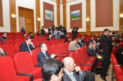 Журналисты слушали с большим вниманием заявление для прессы Министра иностранных дел Республики Таджикистан Сироджиддина Аслова